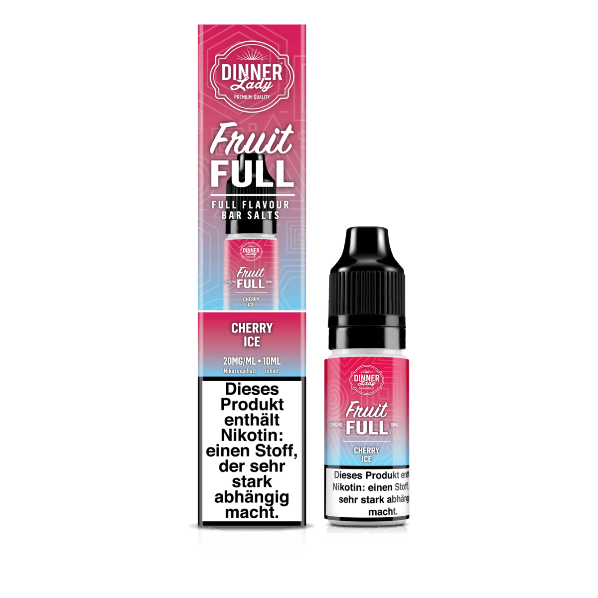Dinner Lady Bar Salts Cherry Ice - erlebe die Wucht von saftigen Kirschen mit kühlem Menthol. Perfekt für fruchtige Frische!
