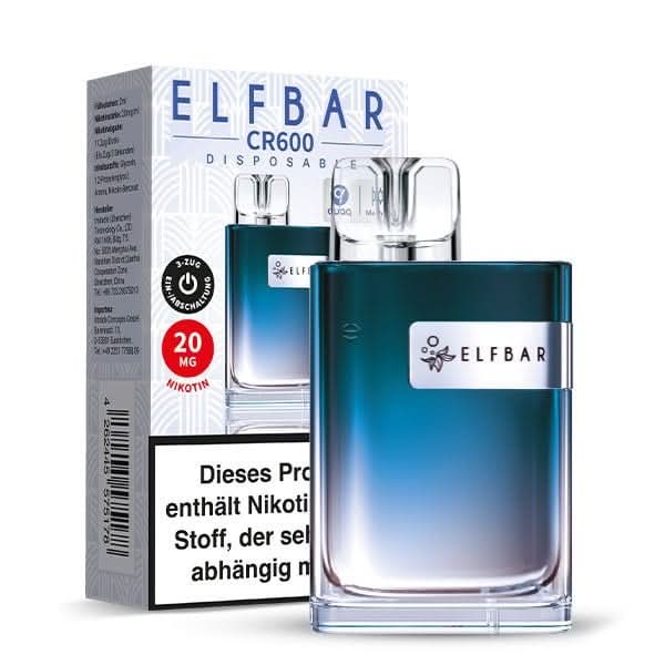 Alt Tag: Entdecke Elfbar CR600 Blaubeere Himbeere Limonade, dein süßer Begleiter für erfrischendes Dampfen mit 20 mg Nikotin.