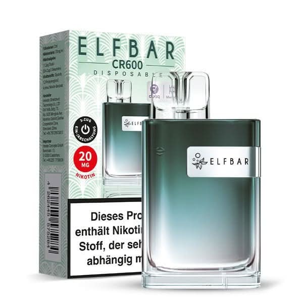 Entdecke Elfbar CR600 Einweg E-Zigarette Ananas Blaubeere Kiwi, erlebe tropischen Genuss bequem zu Hause.