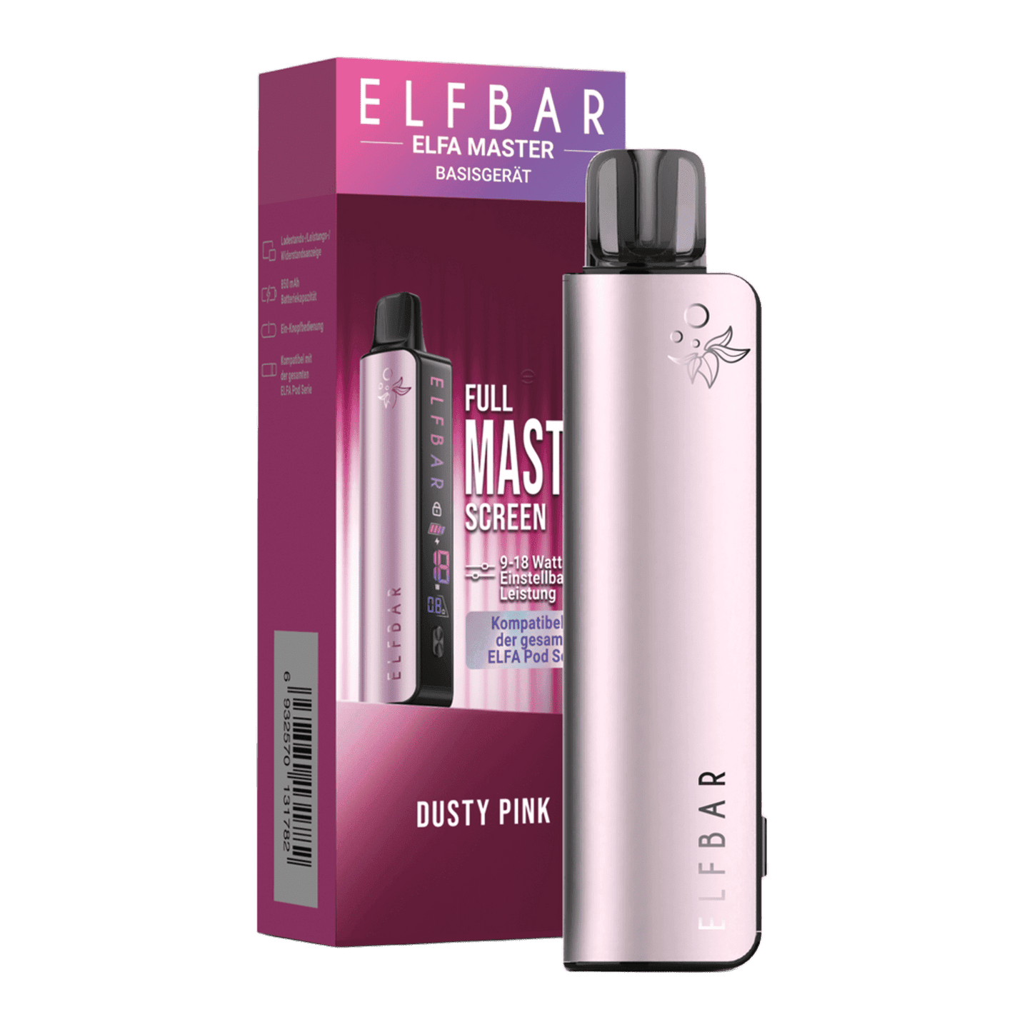 Alt Tag: Entdecke das Elfa Master Basisgerät in Dusty Pink! Hol dir den pinken Metallic-Look und verleihe deinem Style das gewisse Etwas.