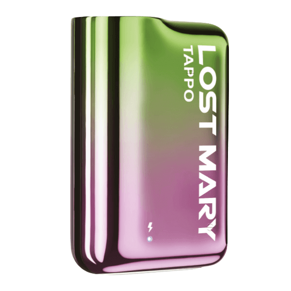 Dynamisches Lost Mary Tappo Basisgerät in Grün Pink, ideales Design für dein einzigartiges Dampferlebnis.