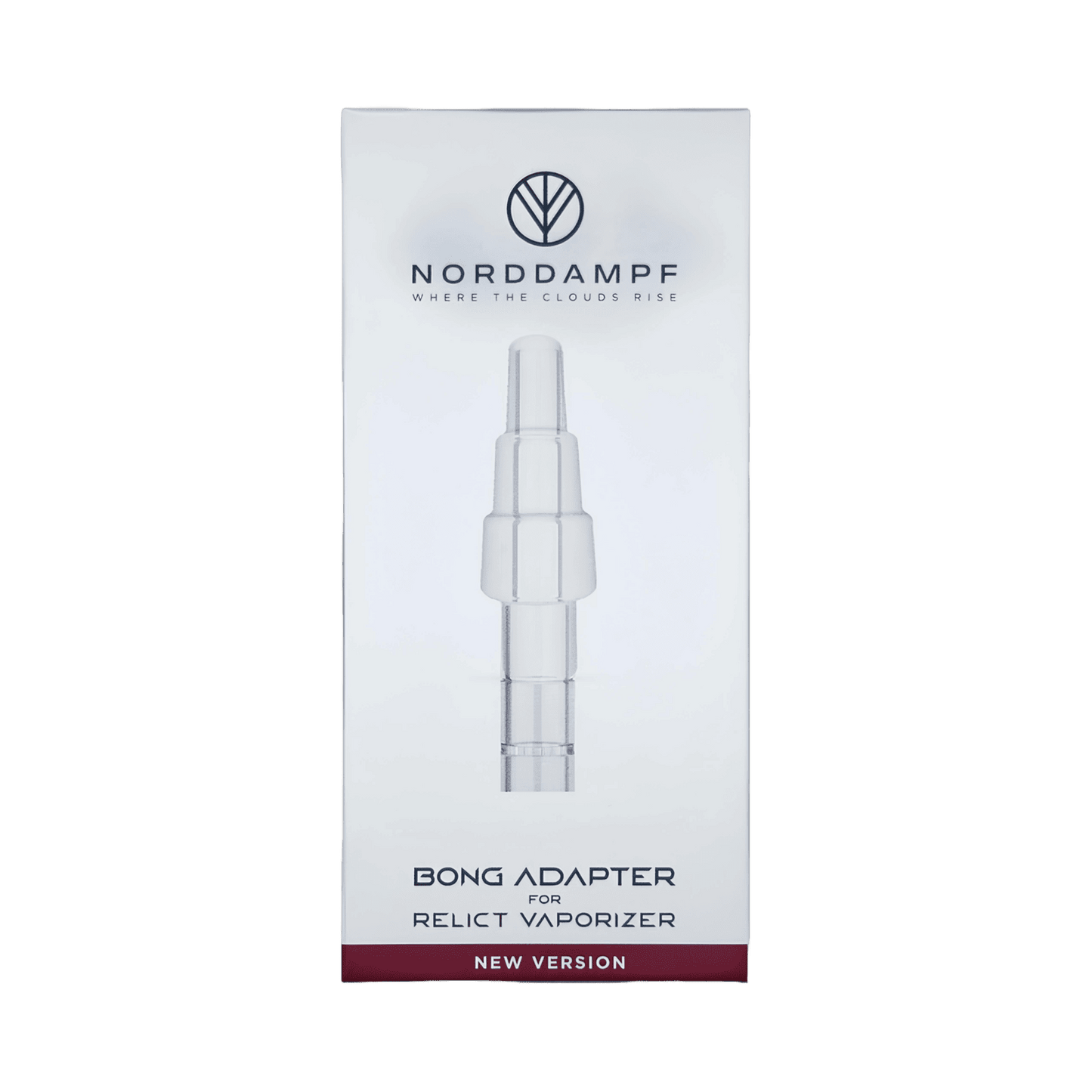 Relict Vaporizer-Bong Adapter 14/18mm Verpackung, verbessere dein Dampferlebnis mit Norddampf und verbinde effizient deine Bong.
