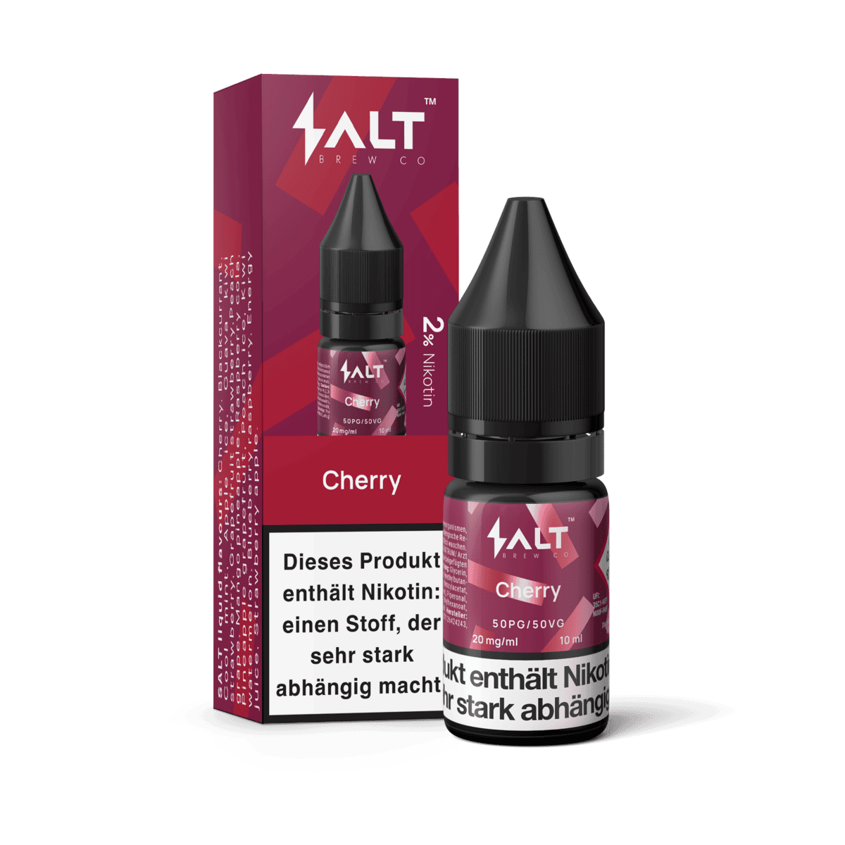 Pro Vape Salt Liquid Cherry - Erlebe den intensiven, süßen Kirschgeschmack in jedem Zug. Perfekt für alle, die es fruchtig mögen.