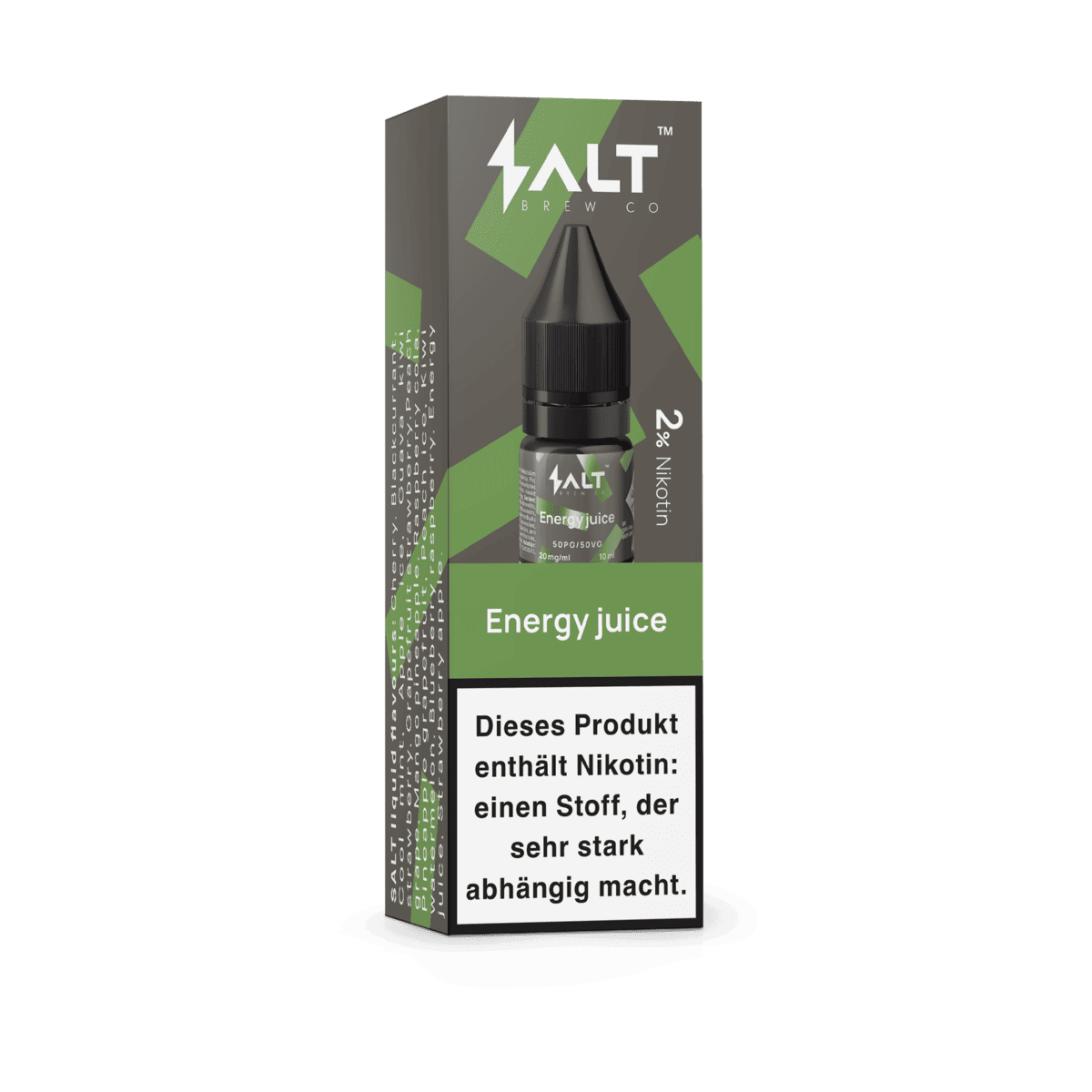 Probiere den erfrischenden Energy Juice Vape Liquid mit dem klassischen Energy-Drink-Geschmack. Perfekt für einen belebenden Dampfgenuss.