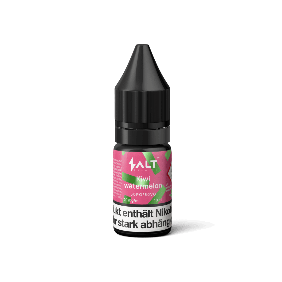 Flasche Pro Vape Salt Liquid Kiwi Watermelon, ein fruchtiges Aroma aus Kiwi und Wassermelone, das Sommerfeeling pur verspricht.