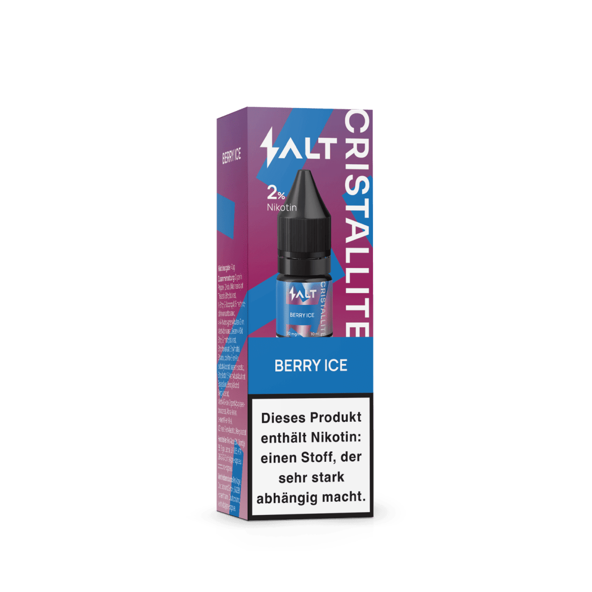 Cristallite Berry Ice Liquid mit saftigen Beeren und Frische von Menthol. Perfektes Aroma für ein erfrischendes Dampferlebnis!