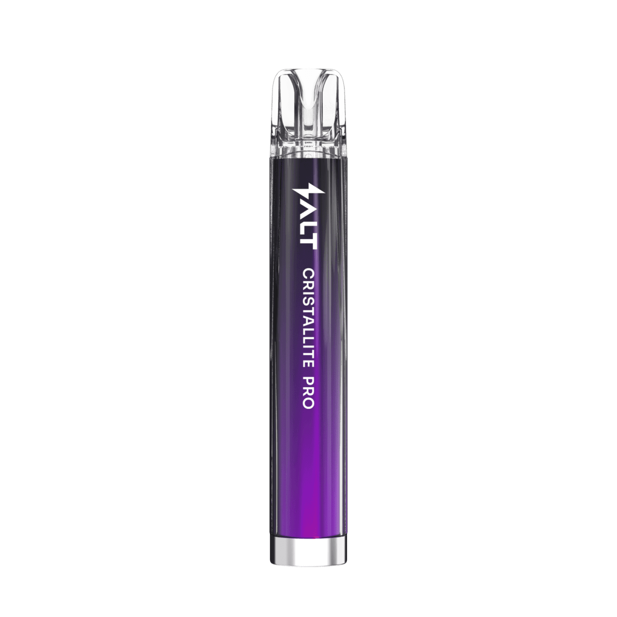 Stylishes Salt Cristallite Pro Gerät in tiefem Lila mit elegantem Schwarz für deinen eleganten Vape-Genuss.