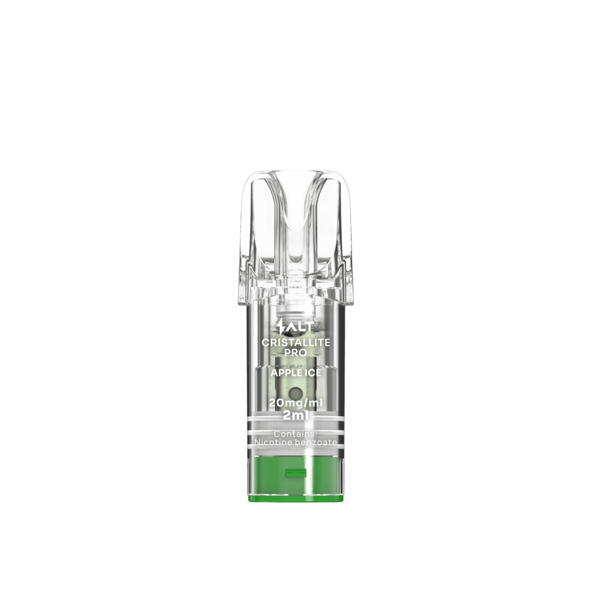 Cristallite Pro Pod Apple Ice - 2er Set, erfrischender Apfel-Menthol Geschmack für dein Dampferlebnis, ideal zu genießen.