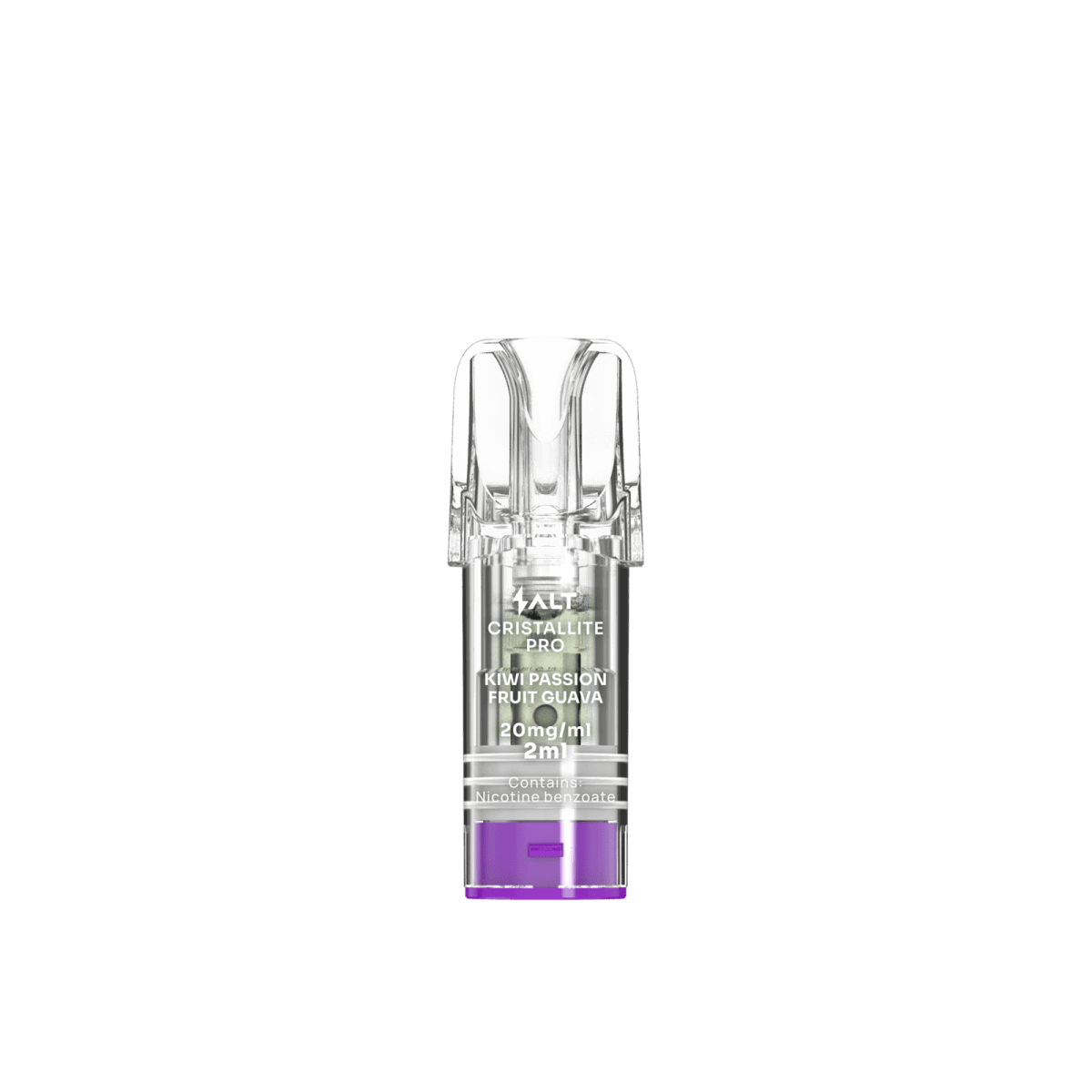 Cristallite Pro Pod 2er Set in Kiwi Passion Fruit Guava Geschmack für tropisches Dampferlebnis