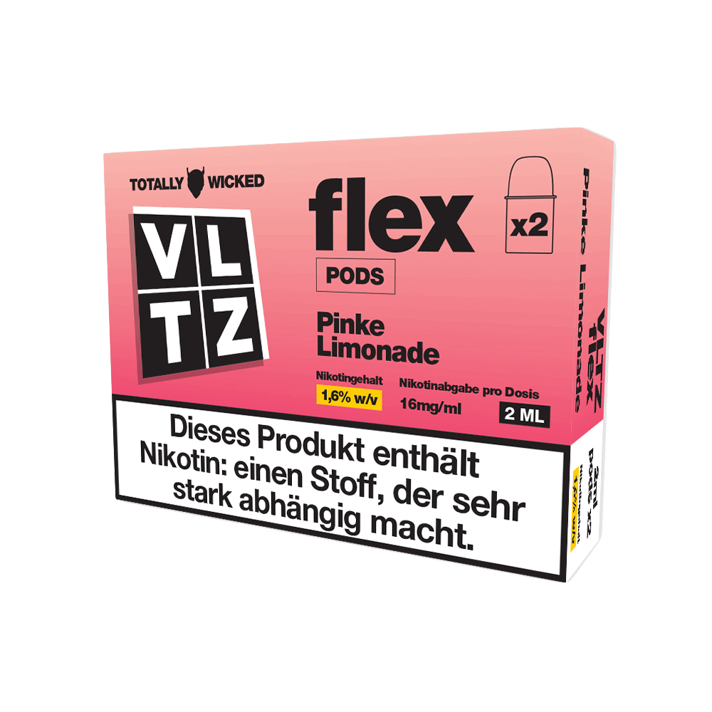 VLTZ Flex Pods Pink Lemonade bringt erfrischenden Limogeschmack in dein Dampferlebnis. Perfekte Balance von Süße und Säure.