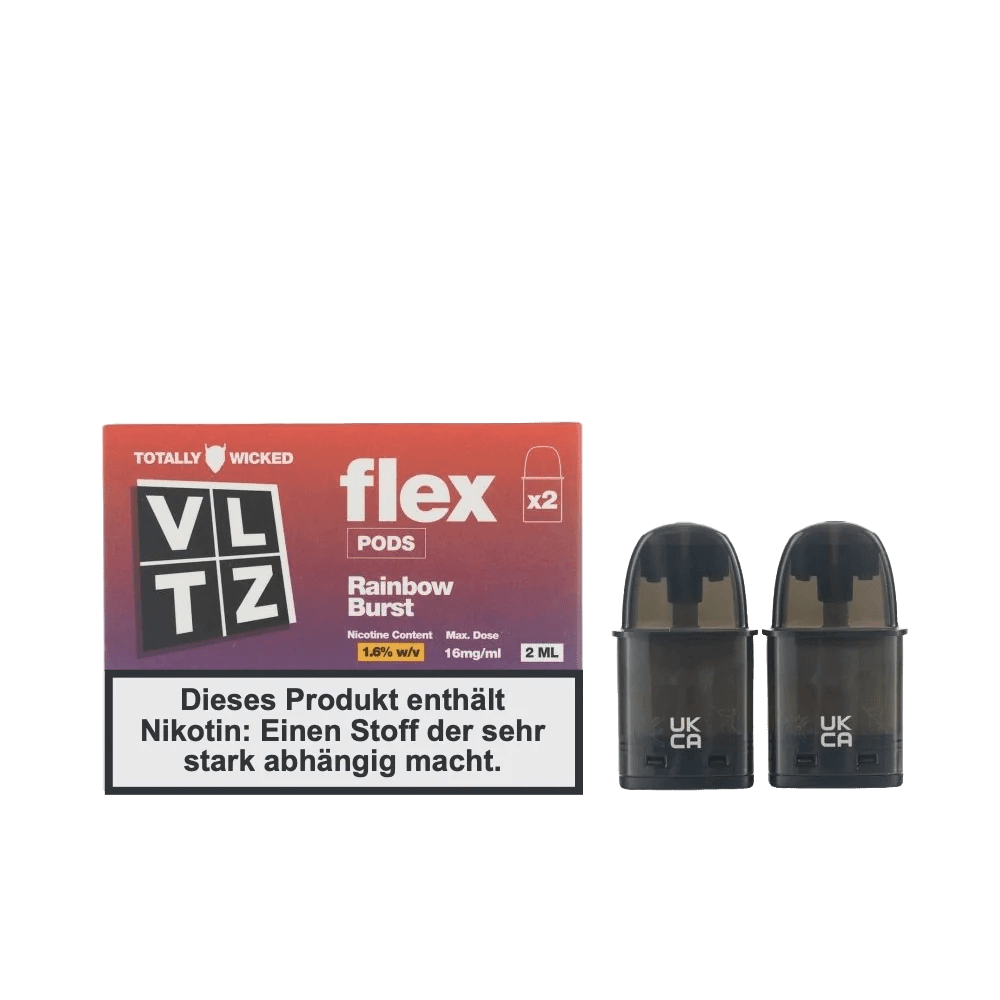 Entdecke die VLTZ Flex Pods im 2er Set - fruchtige Erdbeere, Pampelmuse und Johannisbeere mit erfrischendem Menthol-Kick.