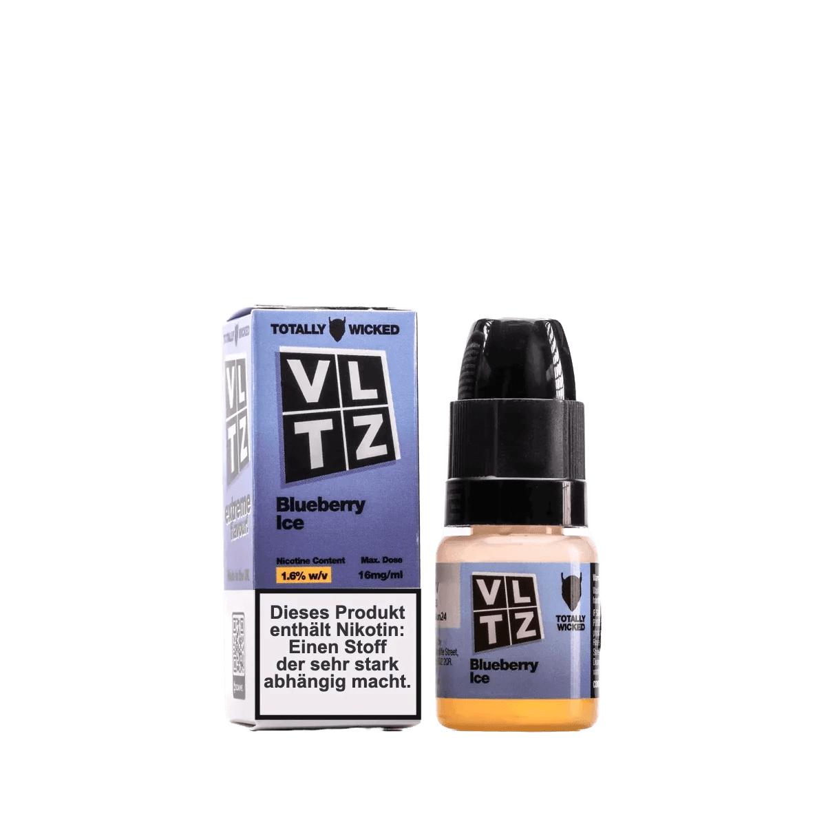 Erfrischendes VLTZ Blueberry Ice E-Liquid mit bezauberndem Blaubeere-Menthol-Geschmack für deinen Dampfgenuss.