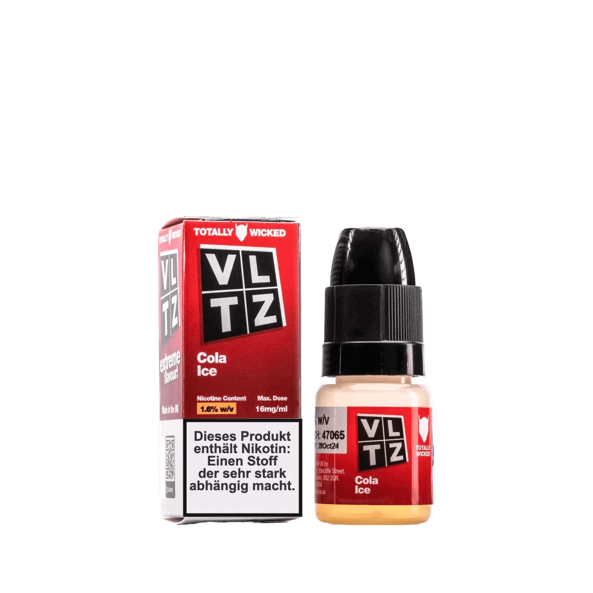 Erlebe den frischen Cola-Menthol Kick mit VLTZ E-Liquid. Cooler Genuss für Dampfer, die nach dem besonderen Geschmack suchen.