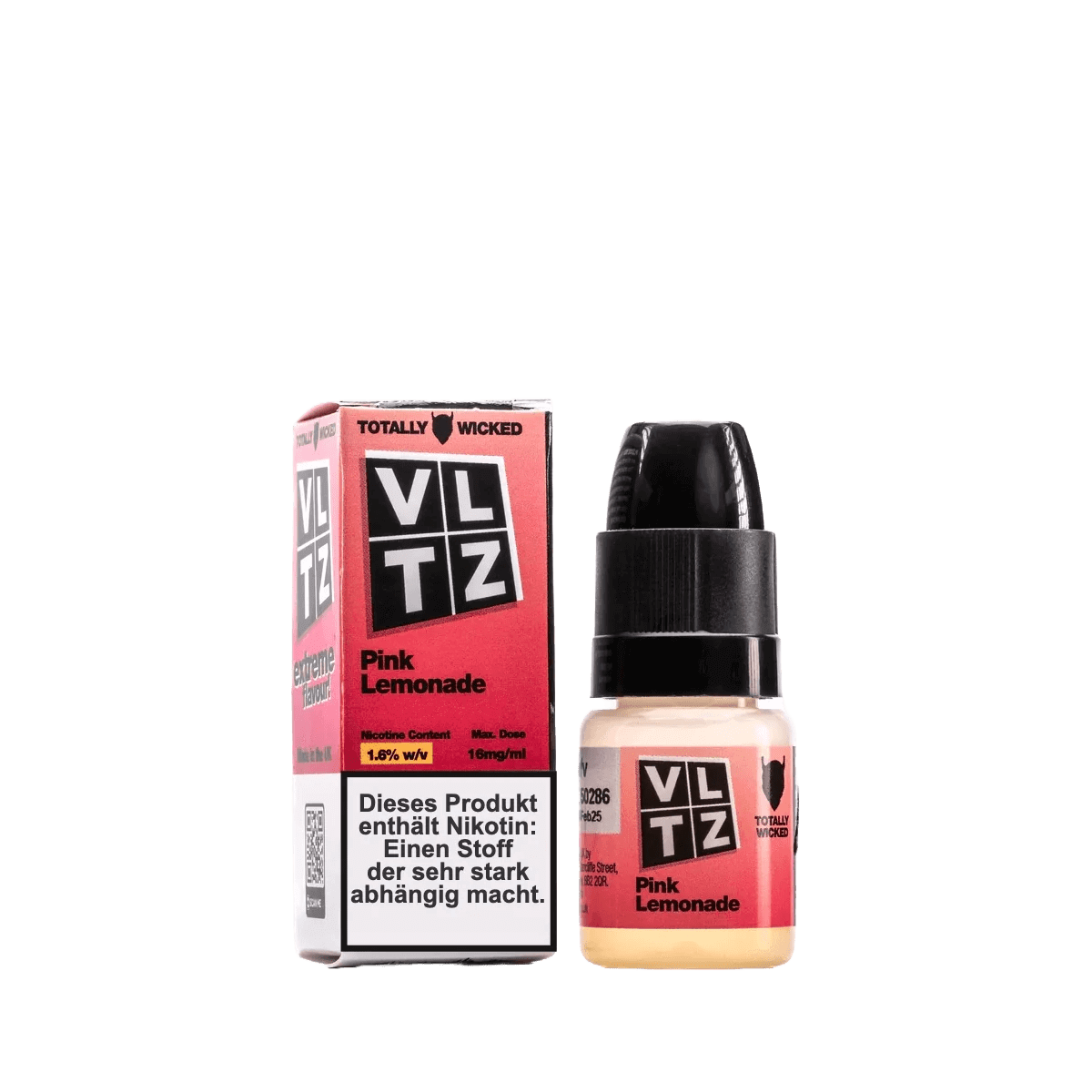 Genieße sommerliche Erfrischung mit VLTZ Pink Lemonade E-Liquid, perfekt für deine Nikotinmomente.