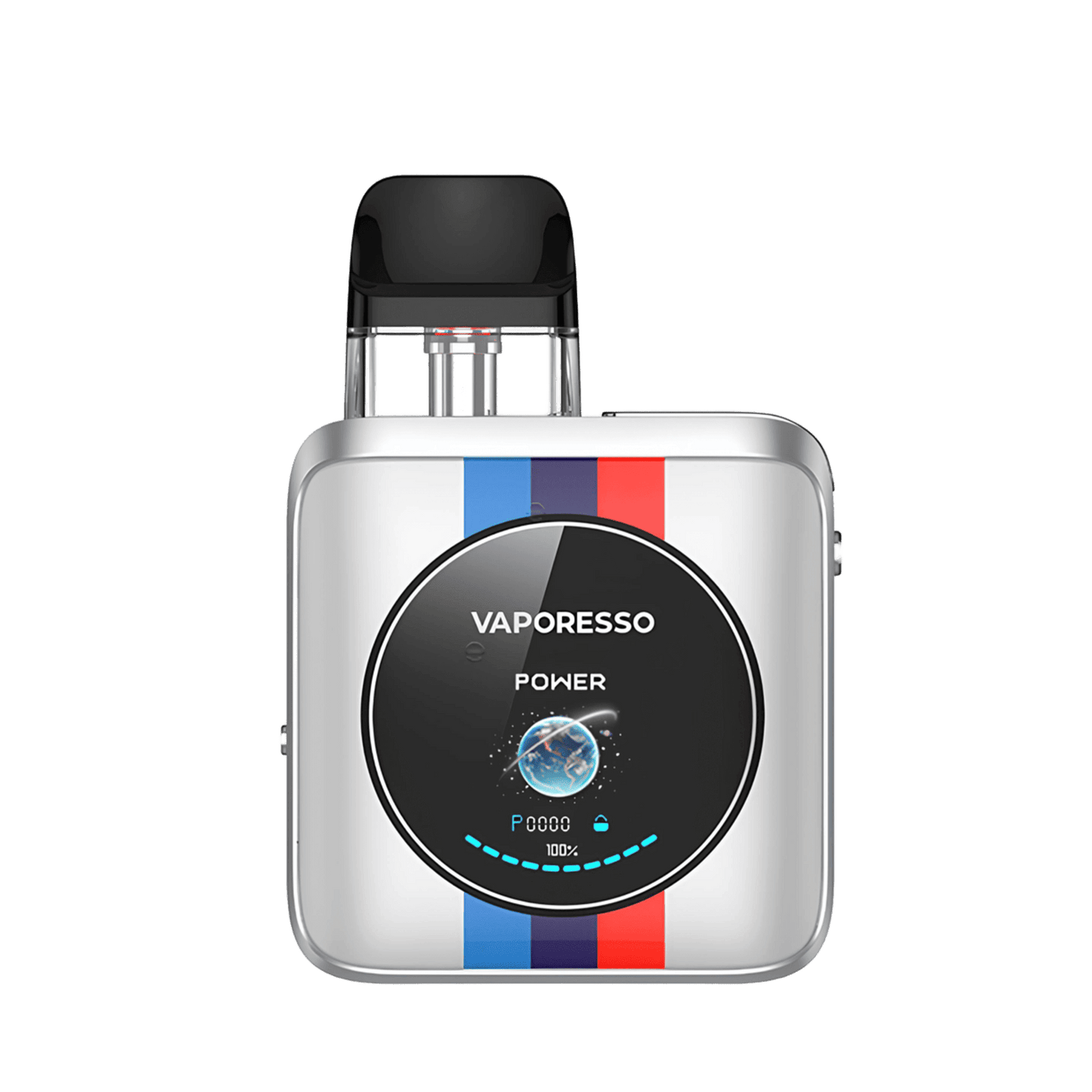 Vaporesso XROS 4 Nano Kit im Motorsport-Design mit ikonischen Martini Racing Farben. Erlebe Geschwindigkeit und Präzision!