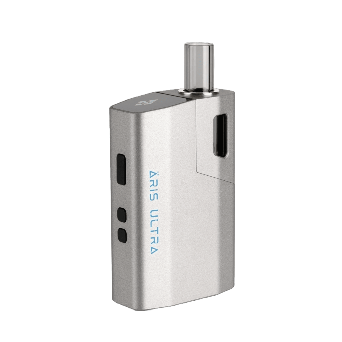 Entdecke den modernen Äris Ultra Vaporizer in Gun Metal für stilvolle Erlebnisse. Robuste Bauweise und silbergraues Design!