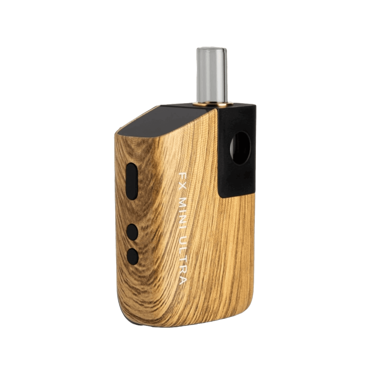 Wolkenkraft FX Mini Ultra Vaporizer in edlem Echtholz, ideal für deine entspannte Auszeit. Entdecke rustikalen Charme und Technologie.