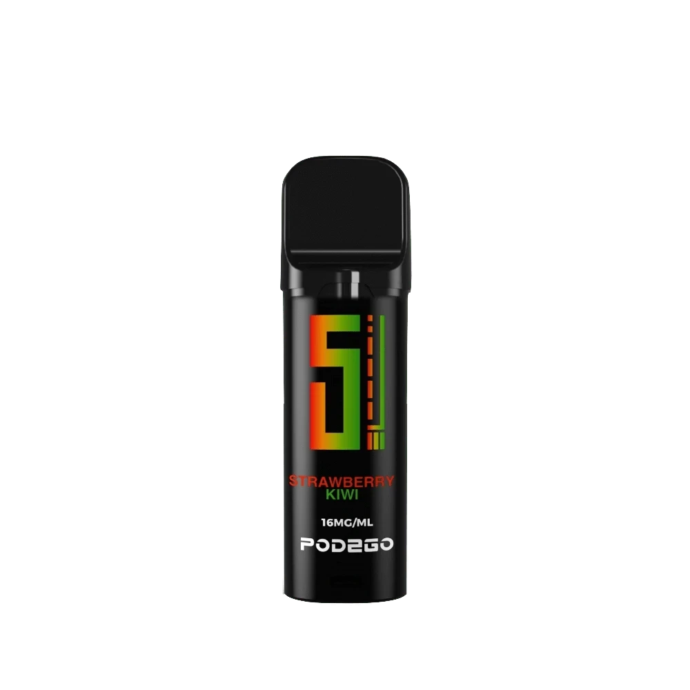 5EL Pod2Go in der Geschmacksrichtung Erdbeere Kiwi für ein fruchtiges und erfrischendes E-Zigaretten-Erlebnis. Probiere es aus!