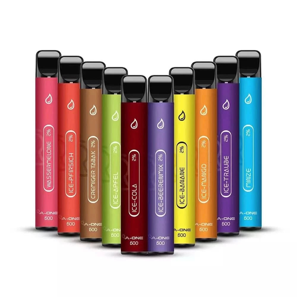 Verschiedene Geschmacksrichtungen der A-One 600 Einweg E-Zigaretten für ultimativen Vaping-Genuss entdecken
