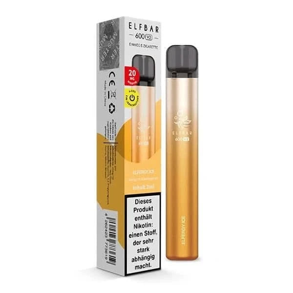 Elf Bar 600 V2 Elfstorm Ice – Energy Drink Menthol E-Zigarette, frischer Energiekick und kühlendes Vape-Erlebnis.