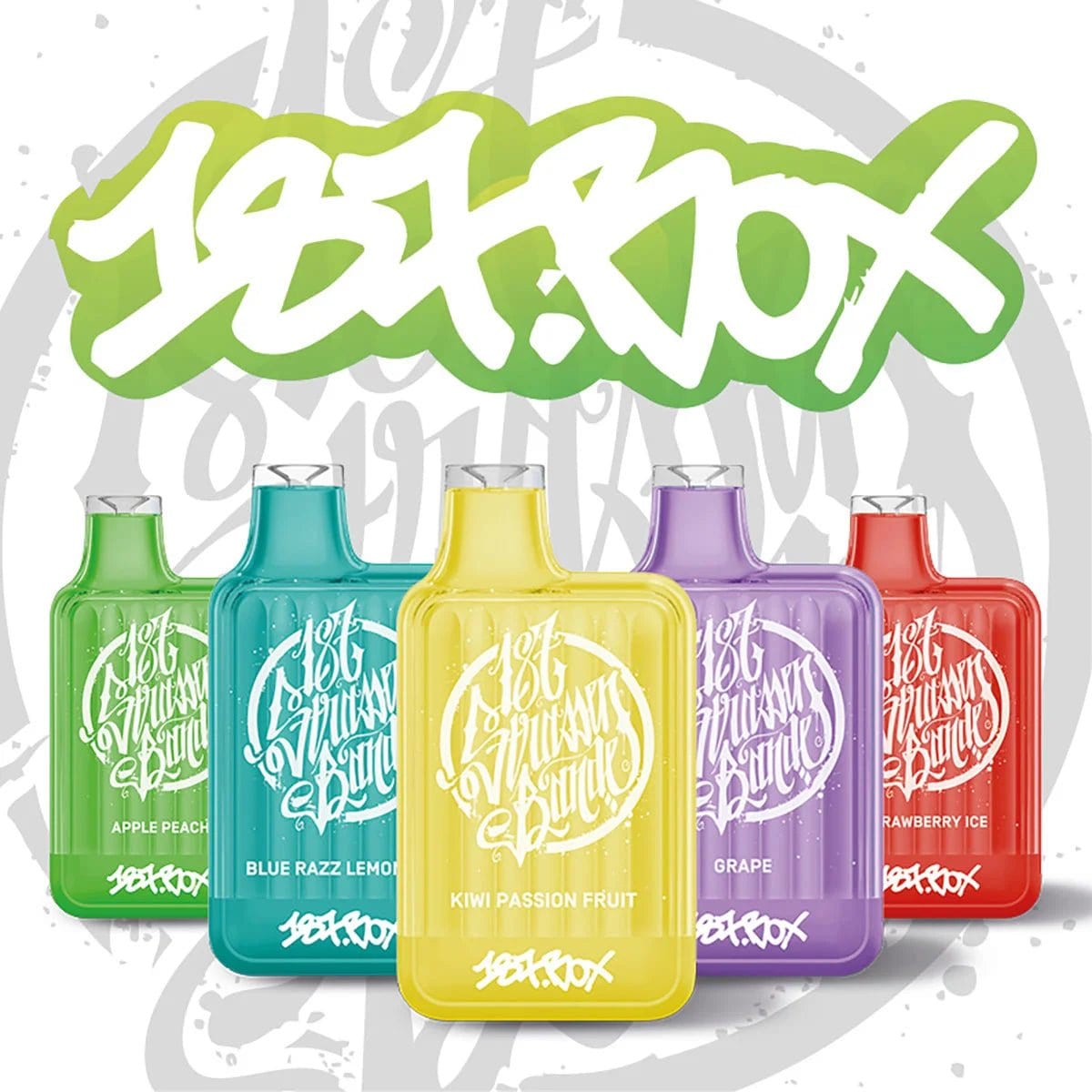 187 Box Vape Kollektion: Entdecke Pfirsich Menthol, Apfel, Traube und mehr für ein erfrischendes und stilvolles Vape-Erlebnis.