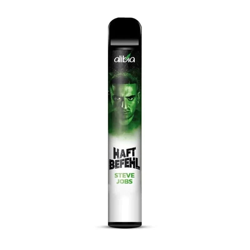 Erfrischende Haftbefehl - Steve Jobs Apfel Menthol Vape für den ultimativen Geschmack. Genieße das fruchtig-kühle Erlebnis!