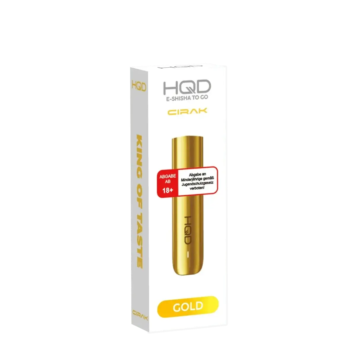 HQD Cirak Gold Basisgerät – stilsicher und luxuriös aussehend für deinen eleganten Auftritt. Perfekt für besondere Anlässe.