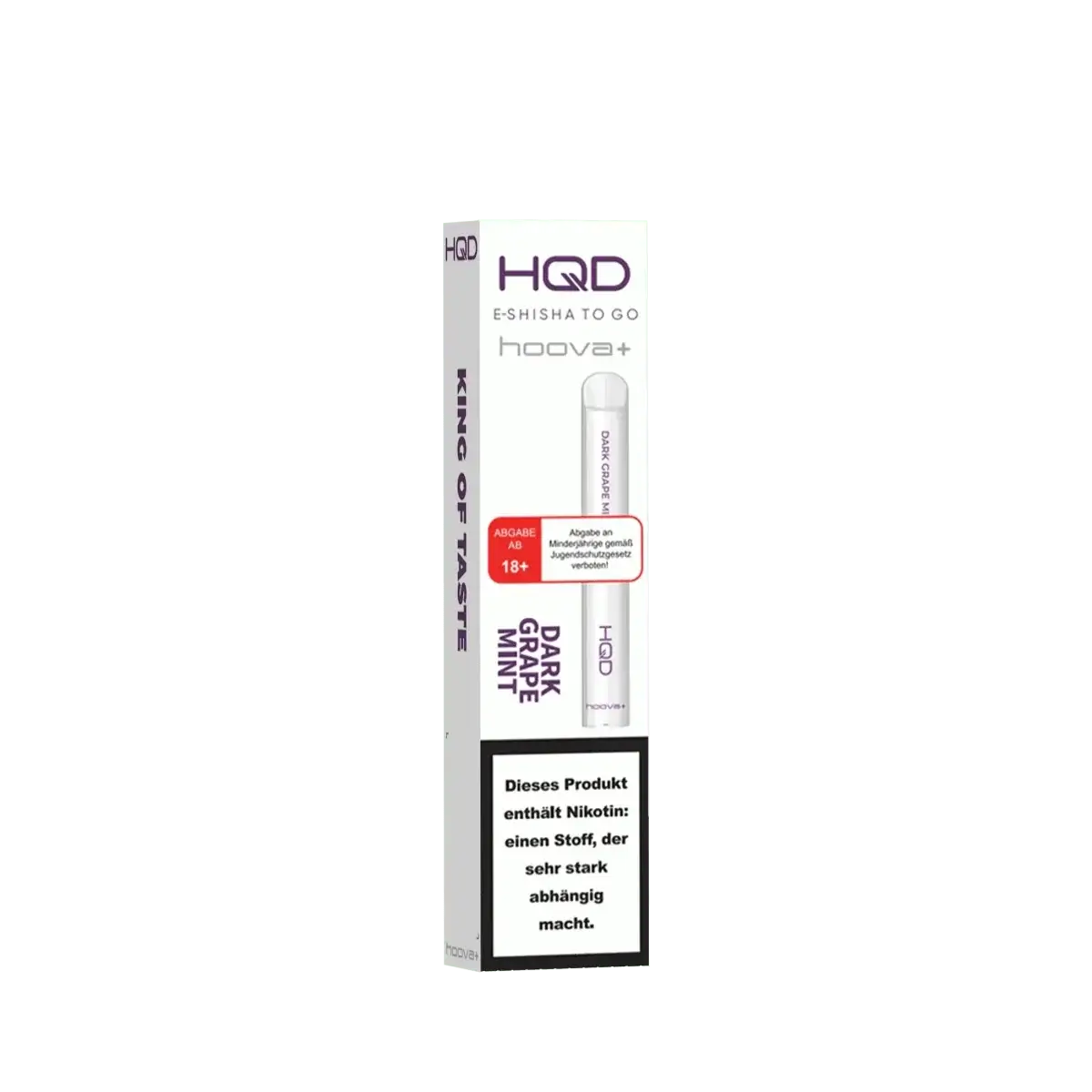 Entdecke HQD Hoova Plus mit dunkler Traube und Minze – erfrischende und süße Aromen, perfekt für deinen Geschmack.