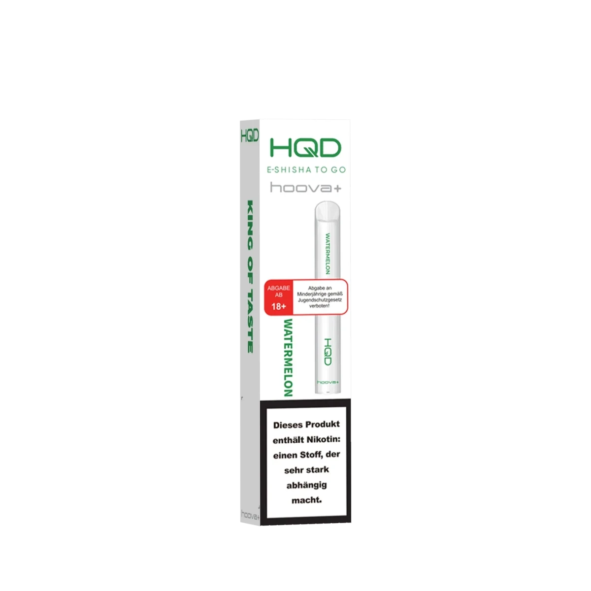 HQD Hoova Plus Wassermelone E-Shisha mit erfrischendem Wassermelonengeschmack, perfekt für warme Sommertage.