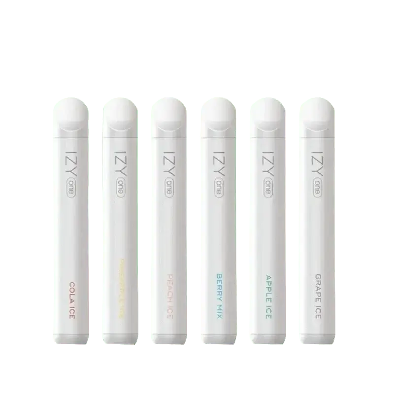 Sechs Izy One Vape Pens in verschiedenen Geschmacksrichtungen für erfrischende Dampfmomente entdecken.