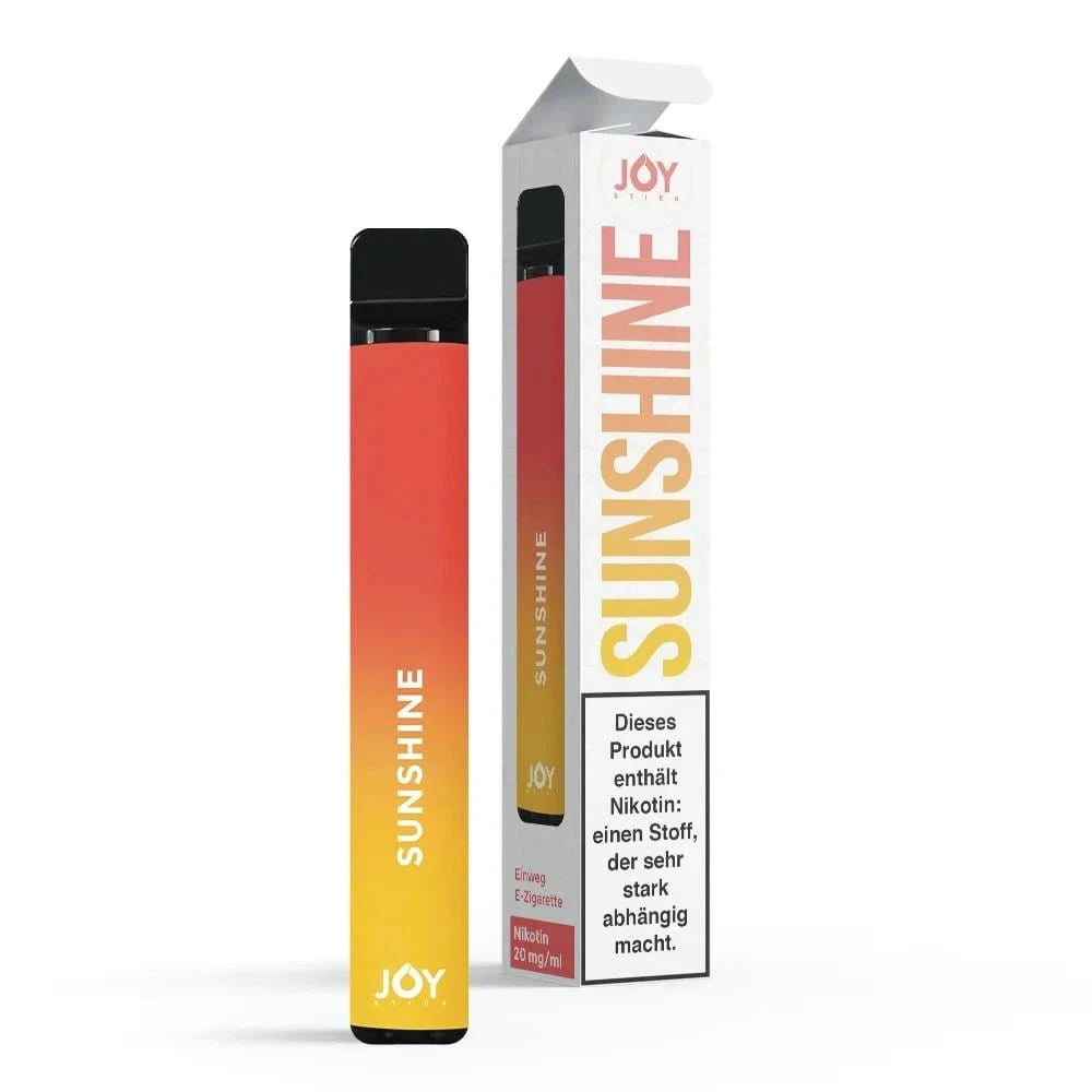 Alt Tag: Joy Stick Sunshine - Erfrischende Mischung aus Mango, Pfirsich und Wassermelone für sommerlichen Genuss.