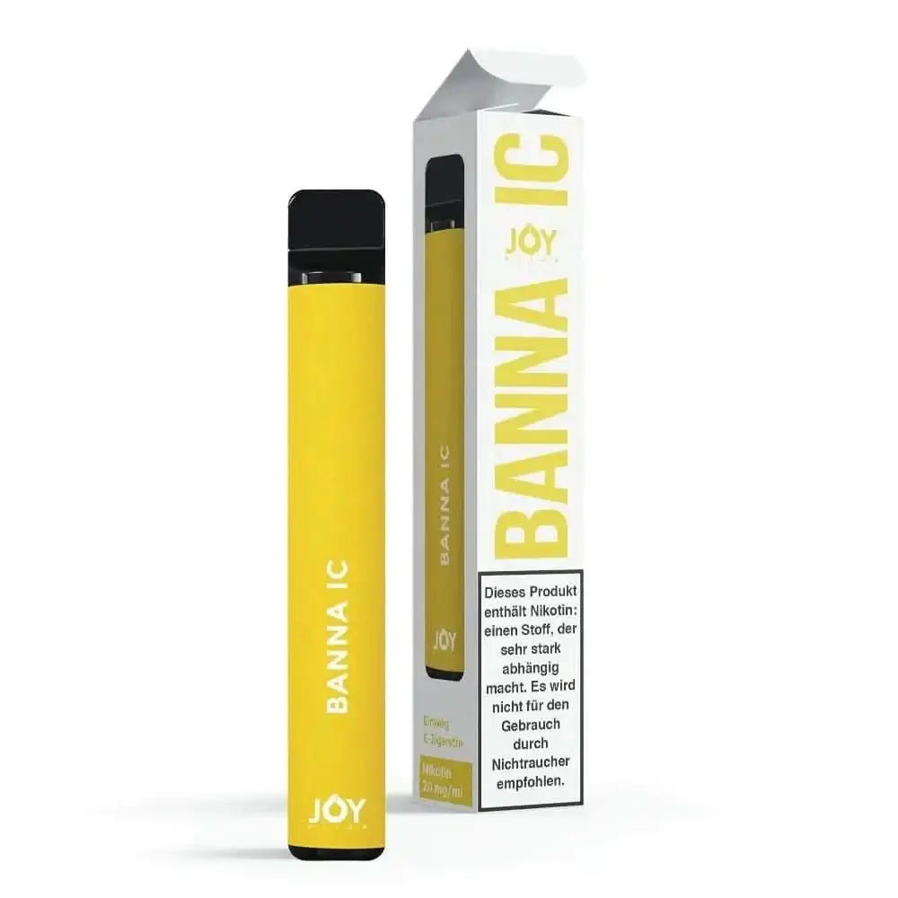 Entdecke den erfrischend süßen Joy Stick Banna Ic - Bananen-Menthol Genuss für einen coolen Sommertag.