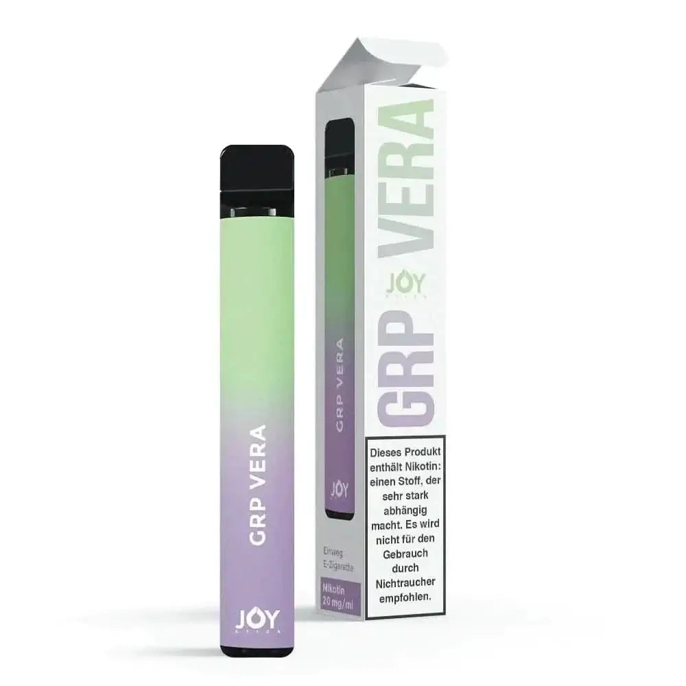Entdecke den Joy Stick Grp Vera (Traube Aloe) mit erfrischendem Aloe Vera und süßer Traubennote – perfekt für deinen exotischen Vape-Genuss.