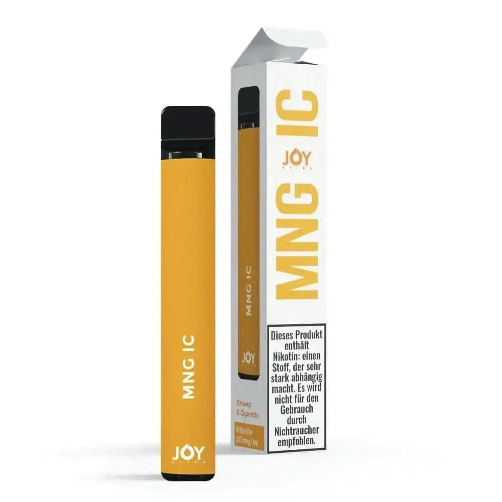Vape Joy Stick Mng Ic - Erlebe die tropische Mango mit kühlem Menthol für ein exotisches und frisches Dampferlebnis. Perfekt für Genießer.