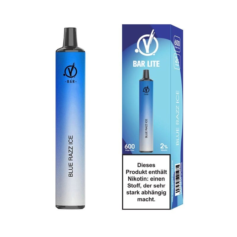 Entdecke die Linvo Bar Lite Blue Razz Ice Einweg E-Zigarette, ideal für deinen Dampferspaß mit 600 Zügen im kompakten Design.