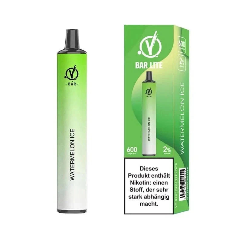 Linvo Bar Lite Vape Pen in der Geschmacksrichtung Watermelon Ice mit 600 Zügen, ideal für dein Dampferlebnis.
