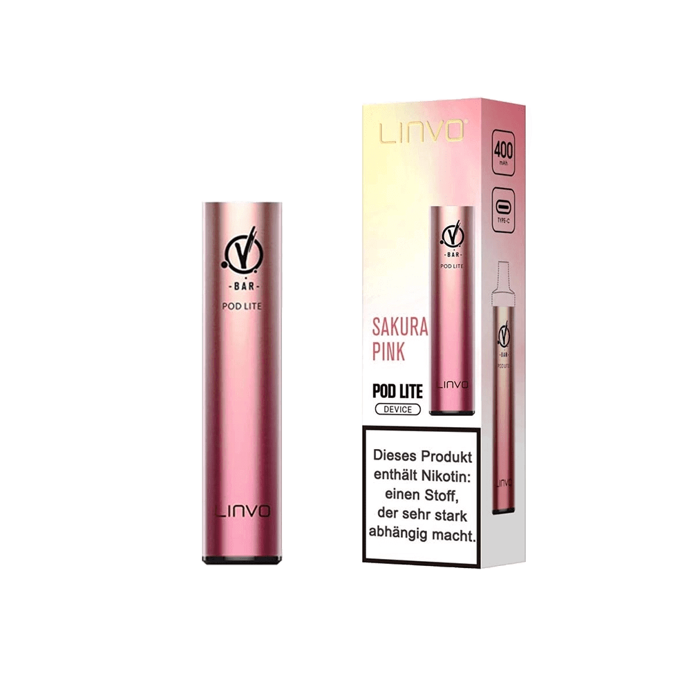 Linvo Pod Lite in Sakura Pink, perfektes Gerät für farbenfrohe Freude.