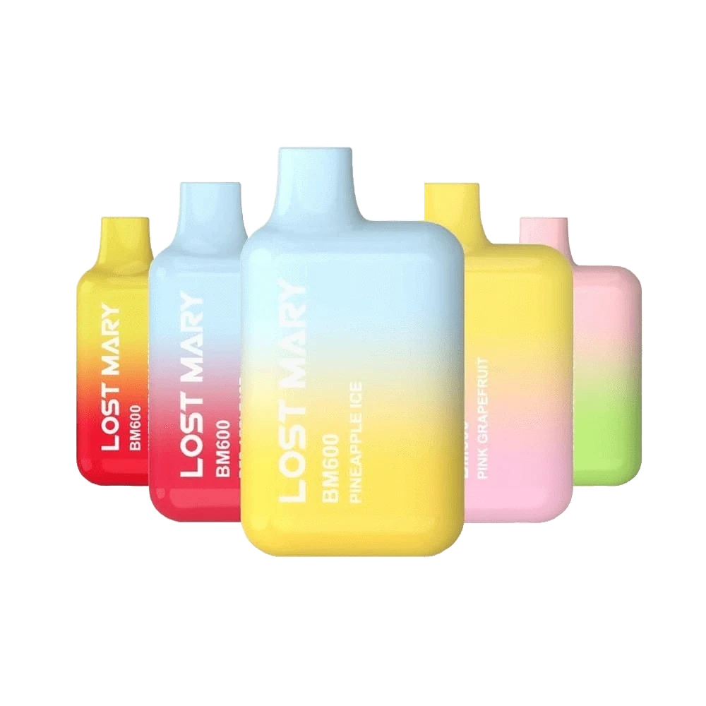 Entdecke Lost Mary BM600 Vape Pens in verschiedenen Geschmacksrichtungen, perfekt für deine erfrischende Auszeit.