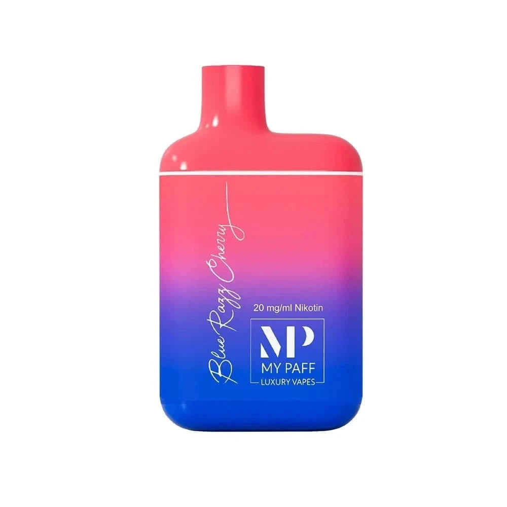 Alt Tag: My Paff Mini Premium Einweg-Vape-Pen in Pink-Blau für ein erfrischendes Dampferlebnis