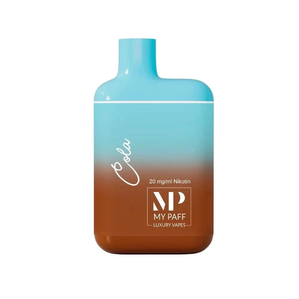 Stylischer My Paff Mini Vape Pen in Cola-Farbe, kompakt und leicht für ein erfrischendes Dampferlebnis, 20 mg/ml Nikotin.