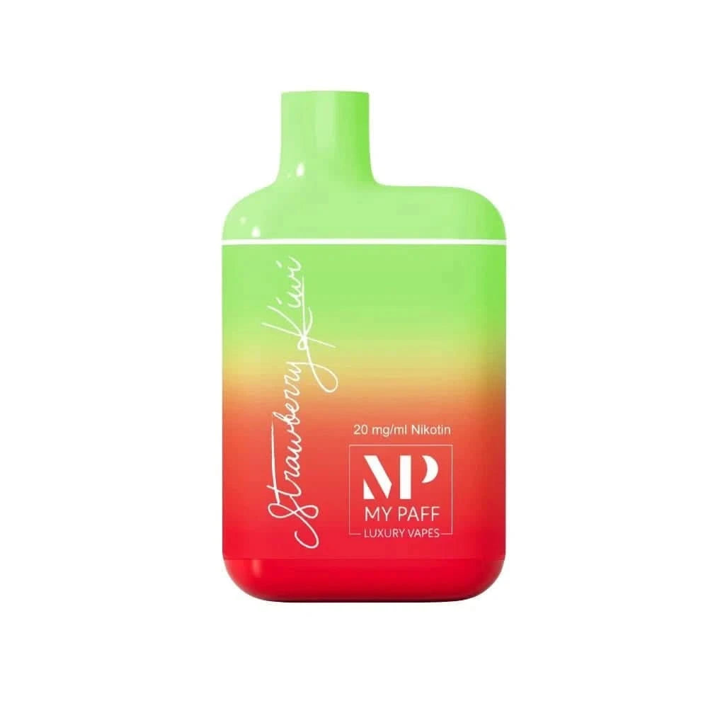 My Paff Mini Vape Pen in Erdbeere-Kiwi-Design, dein kompakter Begleiter für ein erfrischend leckeres Dampferlebnis. Schau ihn dir an!
