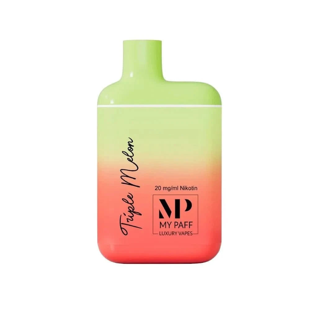 Alt Tag: Erlebe den My Paff Mini in Triple Melon – Dein kompakter Premium-Einweg-Vape-Pen für ein erfrischendes Dampferlebnis.