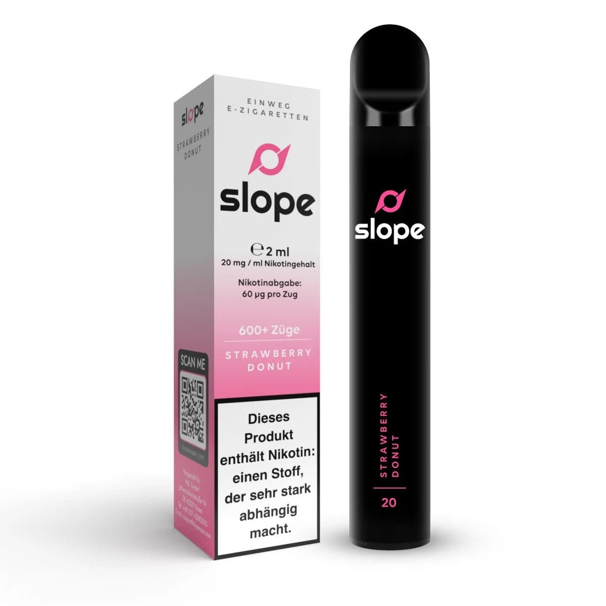 Slope Strawberry Donut Einweg E-Zigarette, ideal für süßen Genuss mit Erdbeergeschmack. Erlebe Nic Slope!