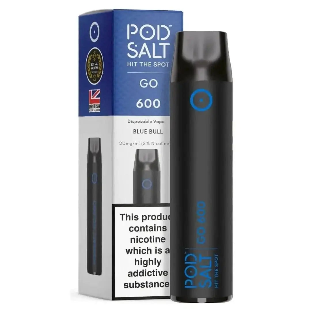 Pod Salt Go 600 - Energy Einweg E-Zigarette, perfekter Begleiter für deine energiereichen Nächte, frischer Energy Drink Geschmack.