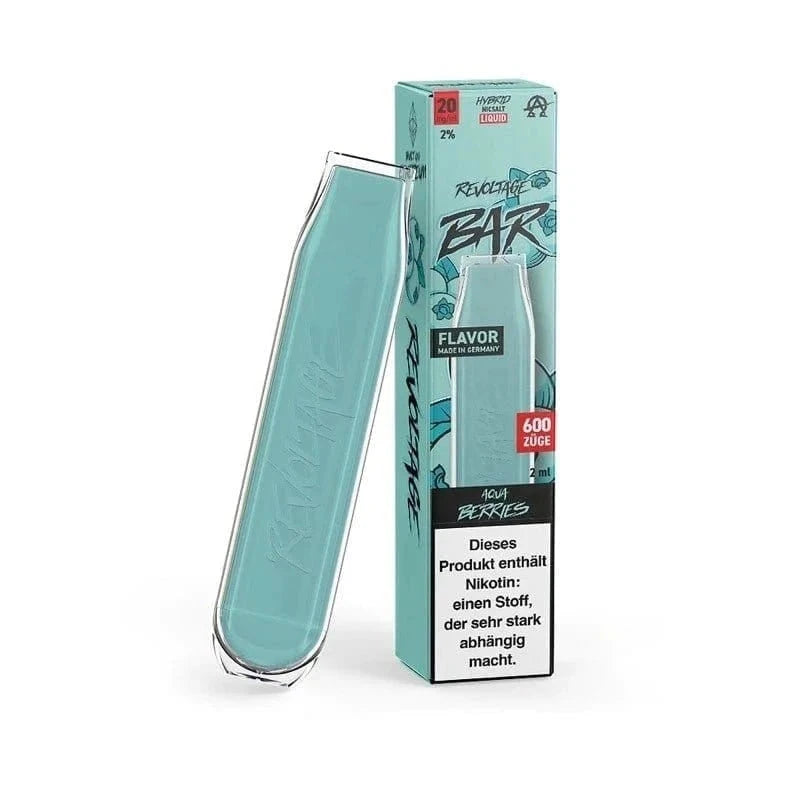 Revoltage Bar Aqua Berries: Entdecke die leckere, beerige Vielfalt in jedem Zug. Für Genießer, die Intensität schätzen.