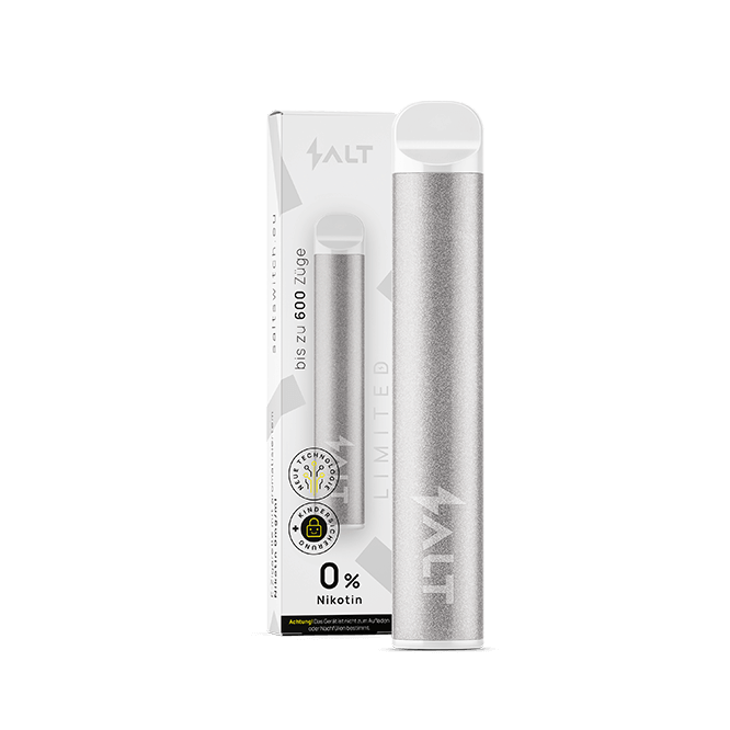 SALT SWITCH ZERO Lush Ice: Silberes Design, Sommerfeeling durch Honigmelone und Menthol, limitierte Edition für Dampfer.