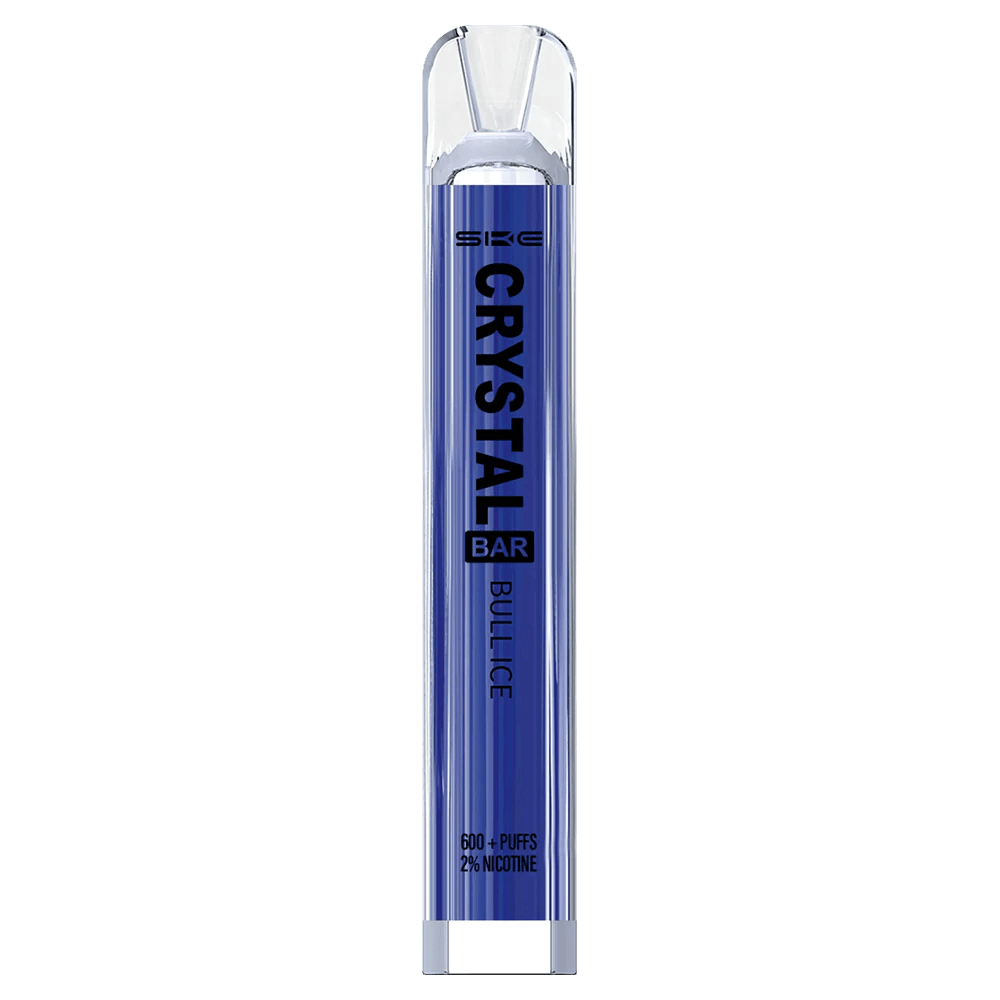 SKE Crystal Bar Bull Ice mit Energieschub und kühlem Menthol-Aroma, ideal für deinen Erfrischungsmoment
