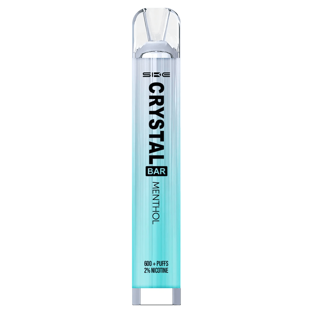 SKE Crystal Bar Menthol, deine erfrischende E-Zigarette für ein kühles Menthol-Erlebnis - ideal für den Alltag.
