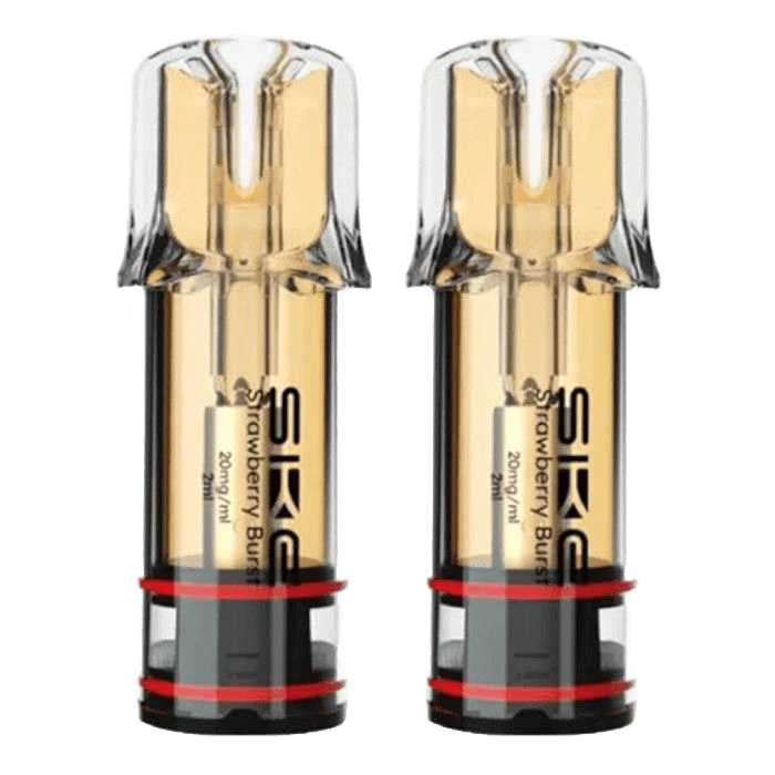 Zwei Crystal Plus Pods im Set - Strawberry Burst, entdecke den fruchtigen Erdbeergeschmack, ideal für Sommer-Vape-Genuss.