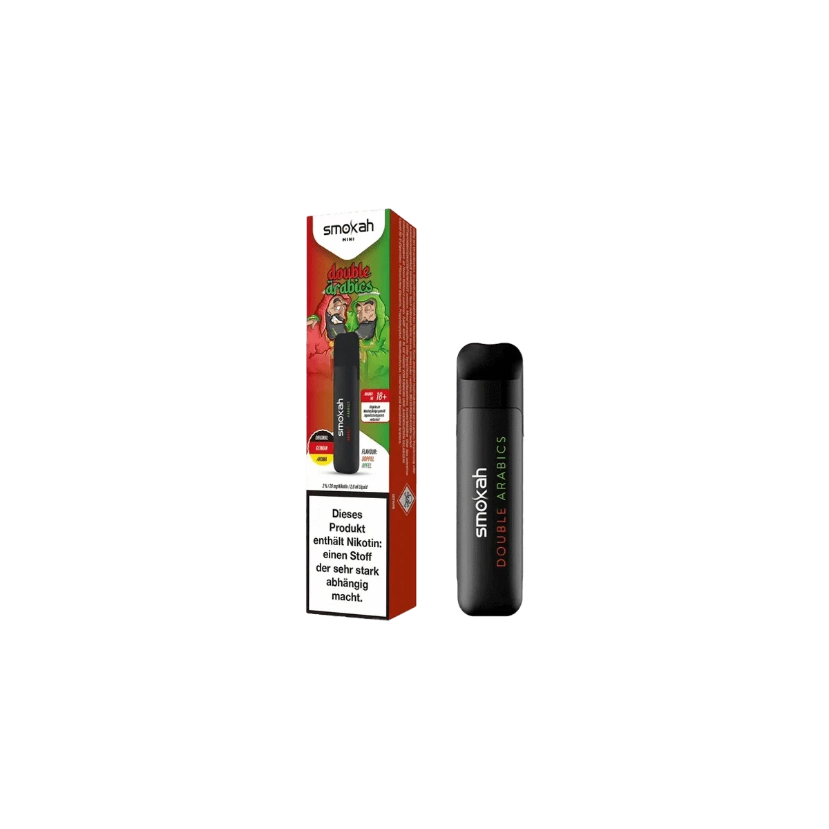 Entdecke die Smokah Glamee 600 Vape in Schwarz mit Verpackung - dein neuer Lieblingsvape für ein ultimatives Dampferlebnis!